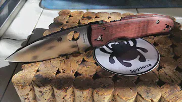 Spyderco Shaman Rex 45 Rosewood Knife Center Exclusive Knife Video