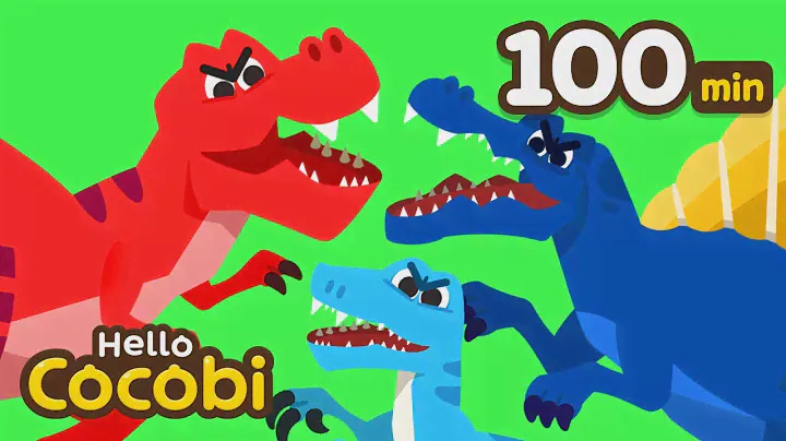 🦖Tyrannosaurus Rex and More🦖Compilation | Spinosaurus, Brachiosaurus | Kids Songs | Hello Cocobi