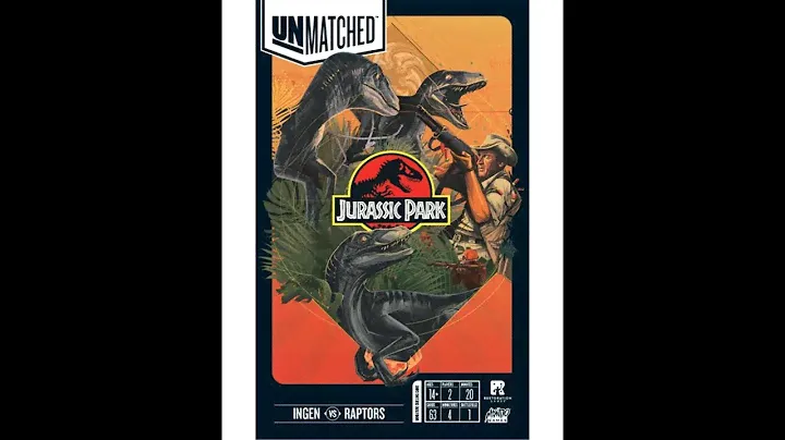 Unmatched Jurassic park Satler vs T. Rex Настольная игра