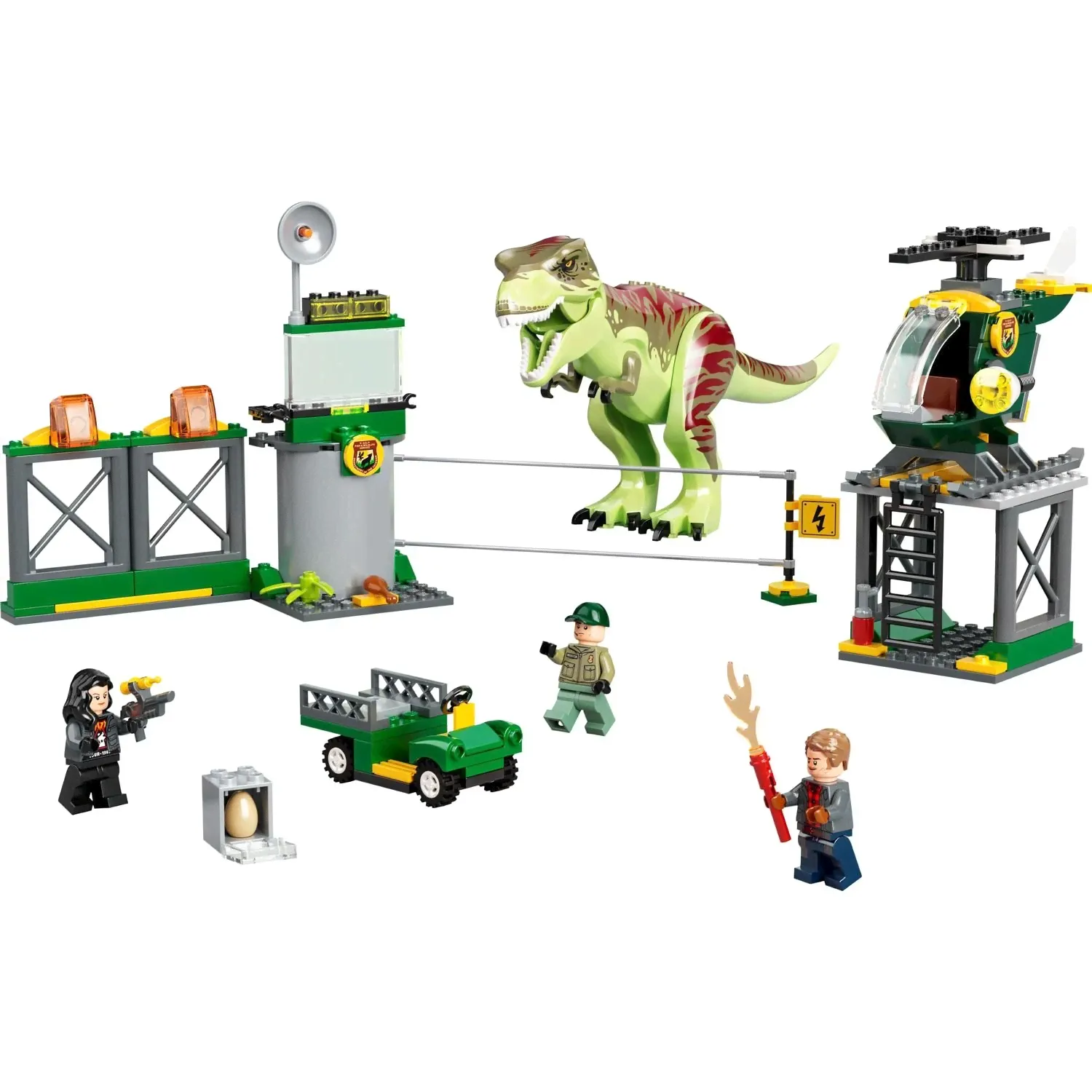 Конструктор LEGO Jurassic World Прорыв тираннозавра T-Рекса T. rex Dinosaur Breakout 140 деталей-1