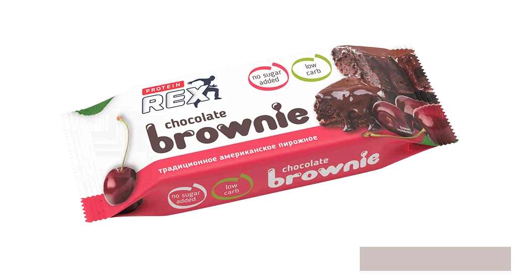 Protein Rex Брауни - Пирожное протеиновое без сахара-0