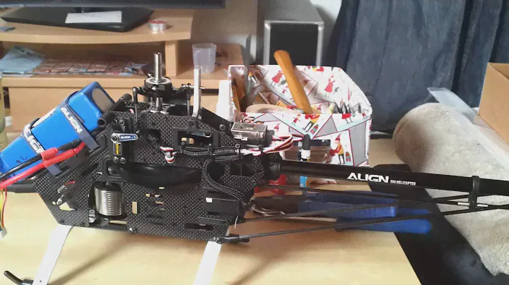 Align T-Rex 500 PRO DFC Probelauf 40% Drehzahl