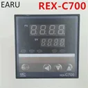 🛍 Контроллер температуры духовки, переменный ток 220 В, RKC REX-C700 C700 термопара PT100,K Универсальный входной релейный выход 72*72 мм термостат