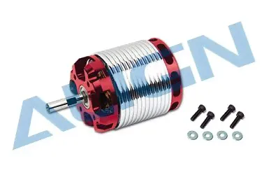 Бесколлекторный мотор Align 500MX 1600kv (красный), Align T-Rex 500-0