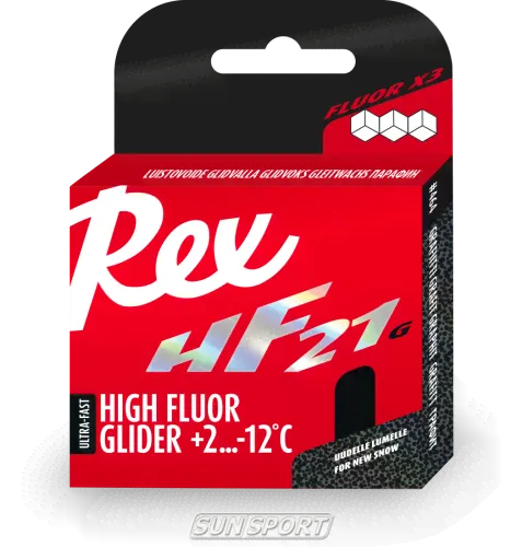 Смазка Лыжная Rex Парафин REX HF21 (+2-12) graphite 40г-0