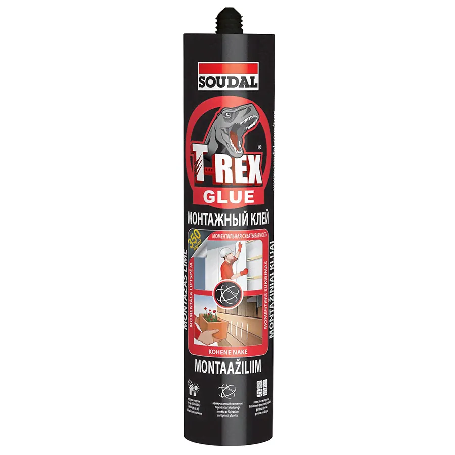 Жидкие гвозди Soudal T-REX моментальный 380 мл-0