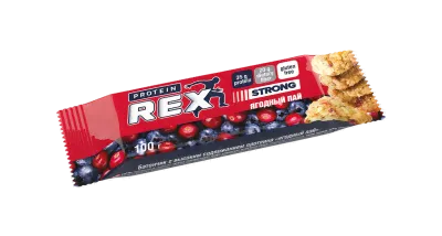 Батончик протеиновый Strong 35% Ягодный пай | 100 г | Protein REX
