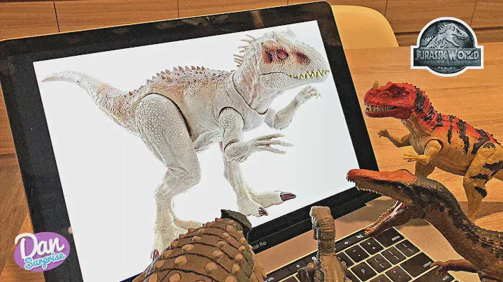 Dinosaurs watching the new 2019 Dino Rivals Jurassic World - Destroy N Devour Indominus Rex!