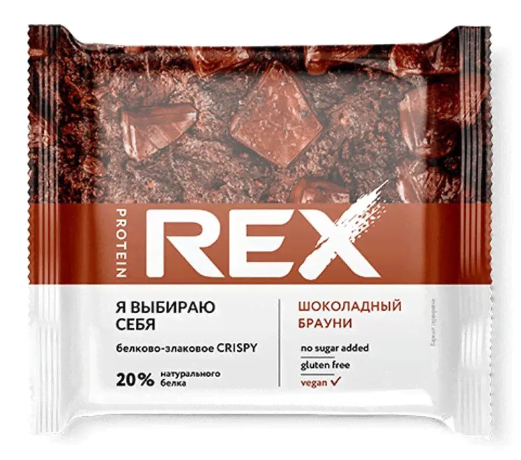 Хлебцы протеино-злаковые «Шоколадный брауни» | Protein Rex-0