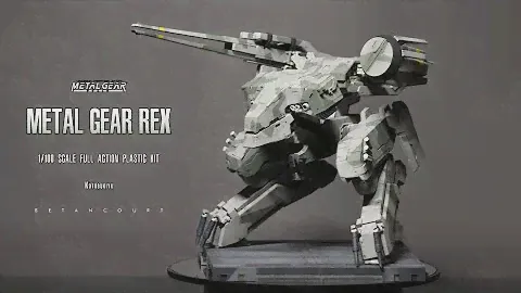 Metal Gear Rex / 1/100 Scale Full Action Plastic Kit Kotobukiya. (Painted Build)