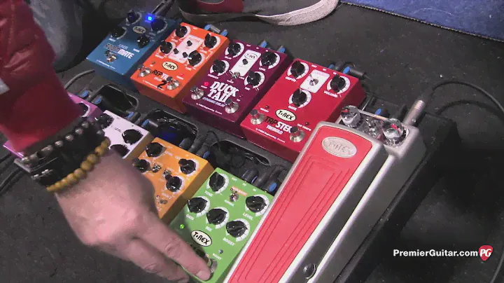 NAMM '13 T-Rex Goliath Power Supply, Moller Drive, and Duck Tail Dynamic Delay