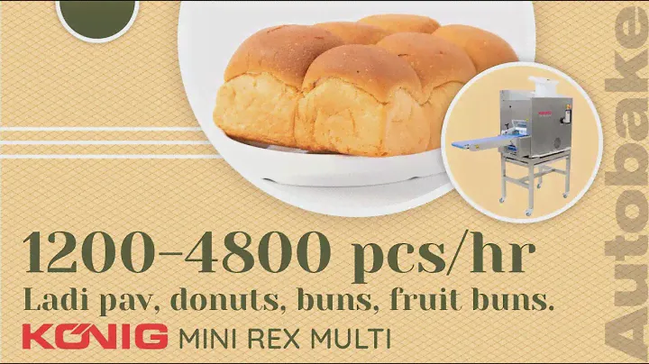 The fully automatic Dough Divider & Rounder for Buns from König. The Mini Rex Multi-A baking genius!