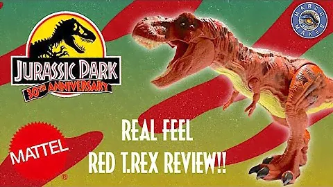REAL FEEL TYRANNOSAURUS REX by Mattel! The return of the Kenner Big Red Rex! Unboxing and Review