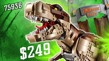 Новинка LEGO Jurassic World Парк Юрского периода нападение Ти-Рекса (75936)