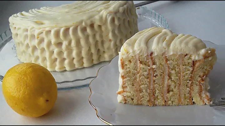 Итальянский лимонный ТОРТ с вертикальными коржами. Torta al limone
