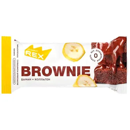 Protein REX Brownie 50г Банан-0