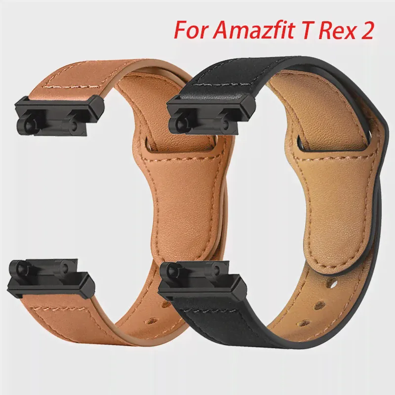 Кожаный Ремешок для Смарт-часов Amazfit T Rex 2, Аксессуары для Смарт-часов, Браслеты для Amazfit T Rex, Ремешок для Amazfit T Rex Pro, Ремень-0