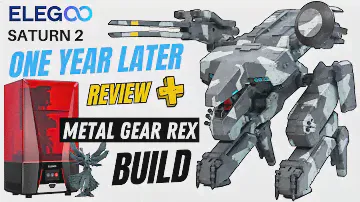 Metal Gear Rex scale model build / Elegoo Saturn 2