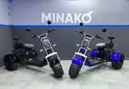 Электроскутер Minako Rex Trike,3000 Вт,Черный