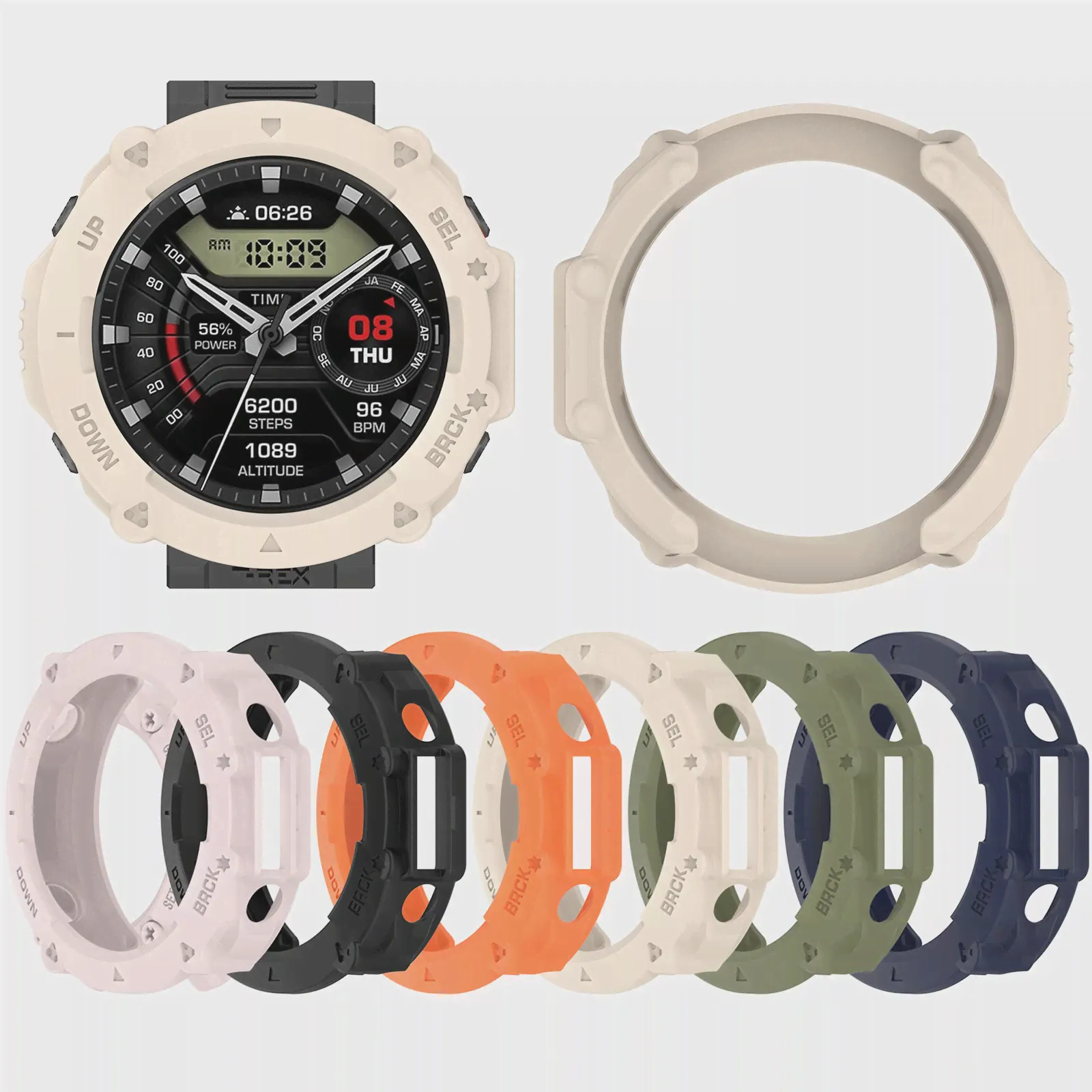 Для Amazfit T-Rex Ультра мягкий бампер, защитный чехол, ультратонкий устойчивый к царапинам корпус для Amazfit T-Rex Ultra-0