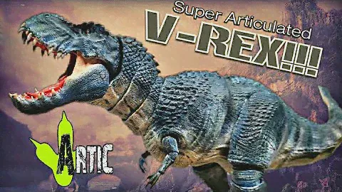 Artic Figures Super Articulated V Rex Review!!! Vastatosaurus Rex!!!