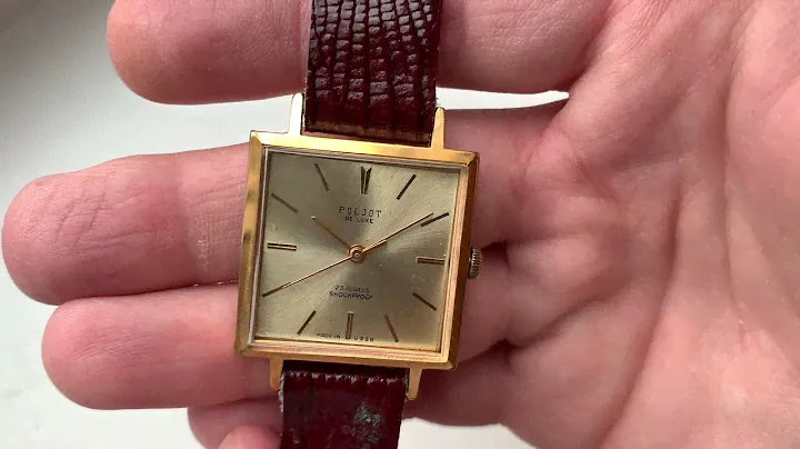 Видеообзор на редкие квадратные часы Poljot de Luxe (Полёт де Люкс) 2209 1960-х годов 1 МЧЗ