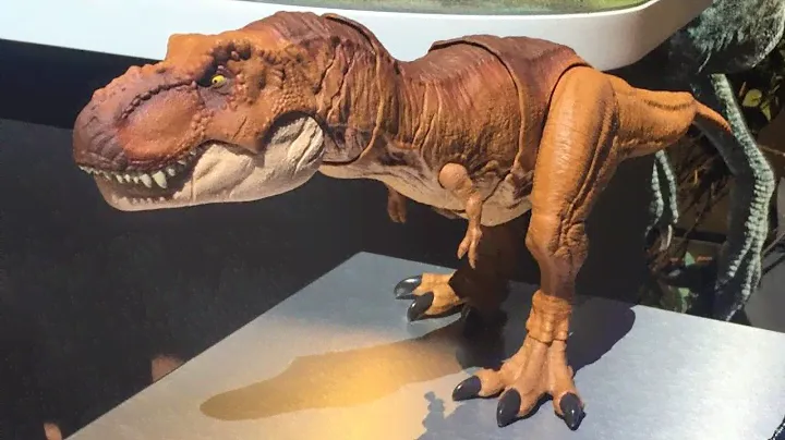 Jurassic World Thrash 'N Throw Tyrannosaurus Rex at Mattel Toy Fair 2018