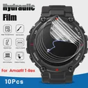 10 шт. Для Смарт-часов Amazfit T-Rex T Rex 2/Pro, Ультра Прозрачная Тонкая Защита от Царапин, мягкая Гидрогелевая пленка из ТПУ, Защитная пленка для экрана-Не стекло