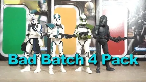 Amazon Bad Batch Clone Trooper 4 Pack 3.75" Vintage Collection Figure Review!