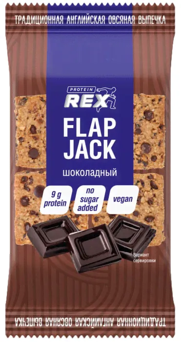 Печенье Proteinrex Flap Jack Протеиновое овсяное с Шоколадом 60г-0