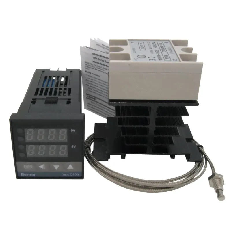 REX-C100 полный комплект (термореле, термопара, SSR-40DA, радиатор) KETOTEK-2
