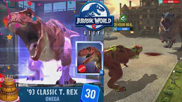 MATTEL '93 Classic T.Rex turns 30! 🥳 Lord Lythronax is Worried? ~ Jurassic World Alive