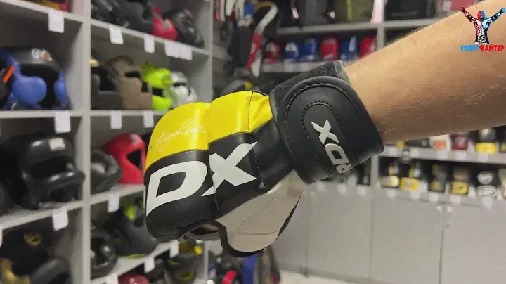 Перчатки MMA RDX T6 Plus желтые
