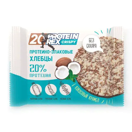 ProteinRex Хлебцы протеино-злаковые 55г (Кокосовый крамбл)