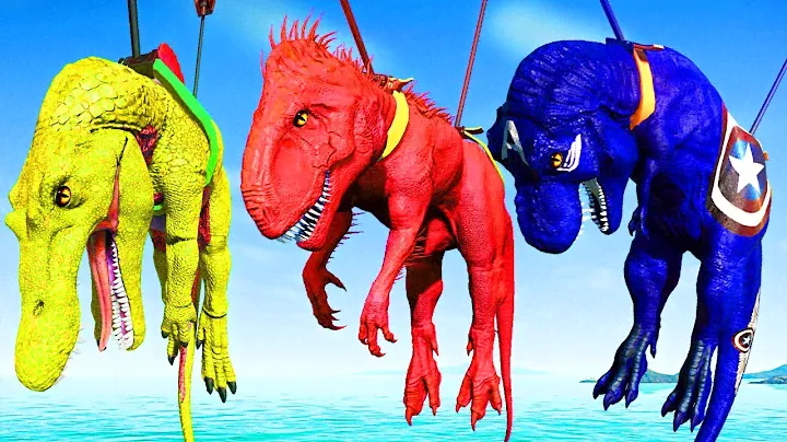 🔴Tyrannosaurus,Indominus, Rex vs Spinosaurus Tom & Jerry Dinosaur Island GODZILLA x KONG Prehistoric
