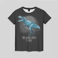 Женская футболка 3D Dinosaur t-rex