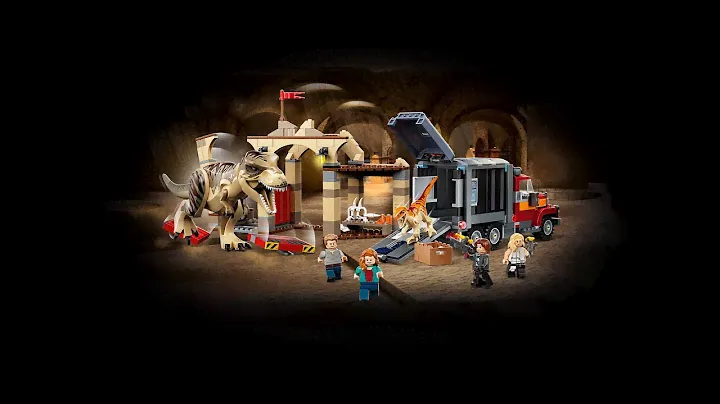 LEGO Jurassic World™ T. rex & Atrociraptor dinosaurus ontsnapping - 76948 | 360°