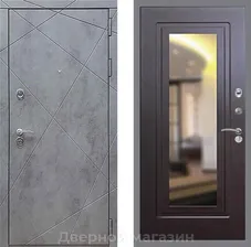 Входная дверь REX 13 Бетон Темный FLZ-120 Венге