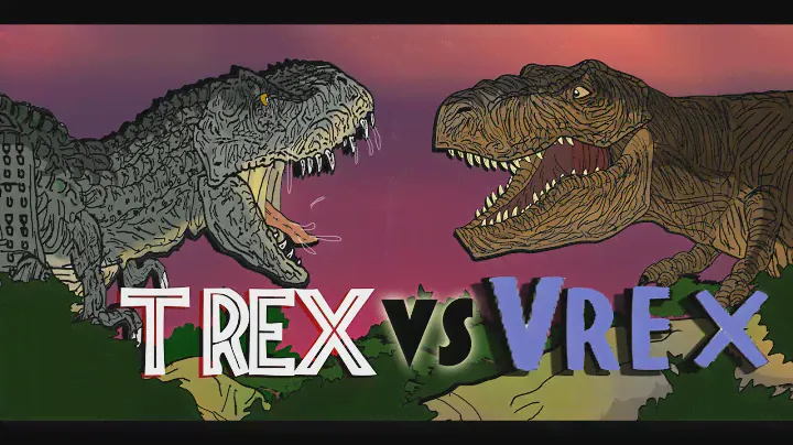 T-REX VS V-REX-KAIJU MOMENTS-