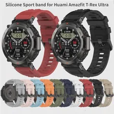 Силиконовый спортивный ремешок для смарт-часов Huami Amazfit T-Rex Ultra, сменный браслет-ремешок для Amazfit T-Rex Ultra Correa