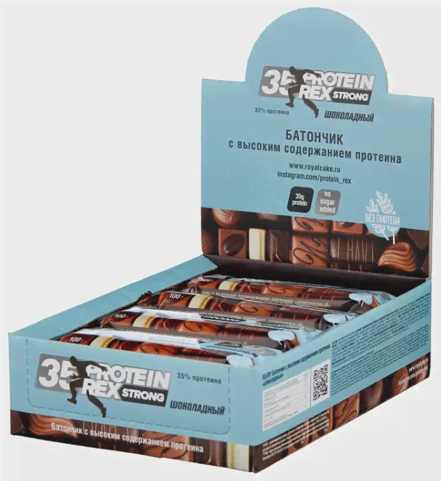 ProteinRex протеиновый батончик Strong 35% (12 шт.)(100 г)