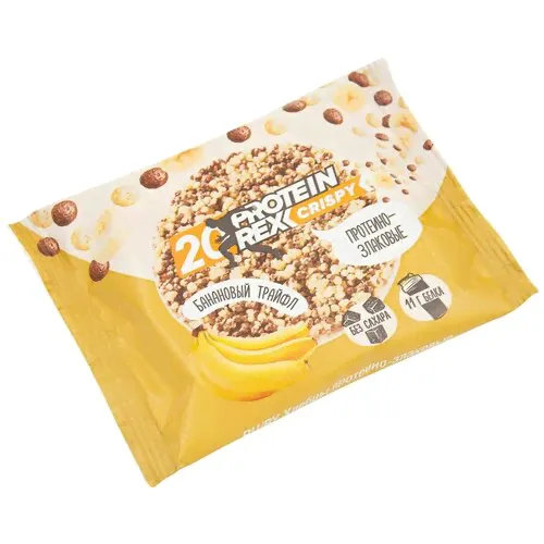 Хлебцы Protein Rex Crispy протеино-злаковые Банановый трайфл 55г