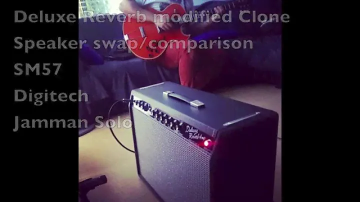 WEBER ALNICO CLASSIC 12A150 VS EMINENCE CANNABIS REX Deluxe Reverb modified clone Gibson ES135