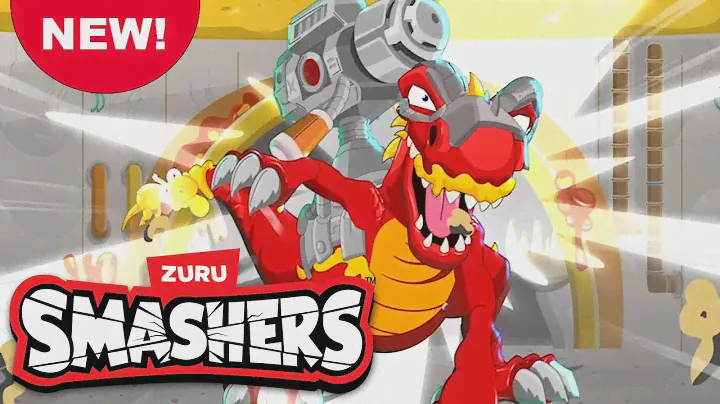 NEW! SMASHERS! Unidentified Flying Omelet! | T-Rex Battle - Series Episode 2 | Kids Cartoons | Zuru