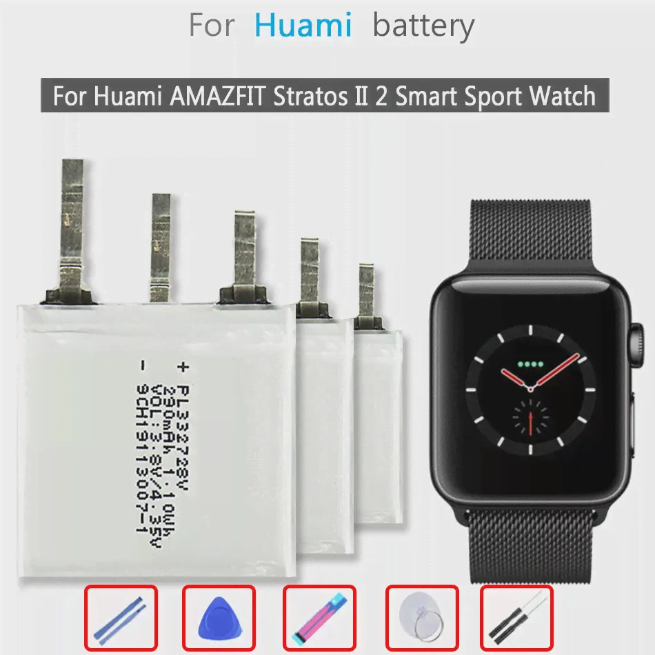Аккумулятор для Huami Amazfit T-rex ProRes Sport 2verge Lite GlobalStratos II 2 A1609для Amazfit Ares Bip GTRспортивные часы (art.: 3920bae751c12)-1