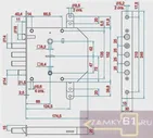 Замок врезной сувальдный ЗВ 3.10 ReX (левый, с тягами 1.06.42) Эльбор
