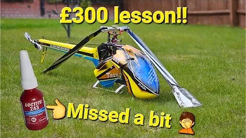 Align T-rex 700 crash repair / maintenance error!!