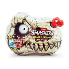 Игрушка-сюрприз ZURU SMASHERS Dino Island T-Rex Battles Битва Тираннозавров мини, игрушки для мальчиков,74114 красный, синий, зеленый, оранжевый