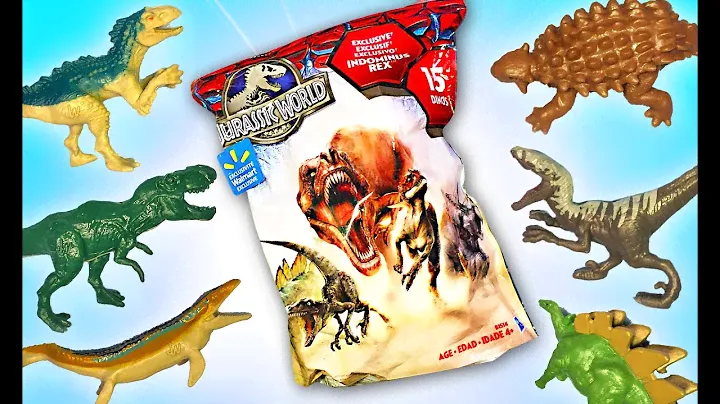 2015 Jurassic World Mini Dinosaurs - T-Rex, Spinosaurus, Giganotosaurus, Ankylosaurus, Triceratops