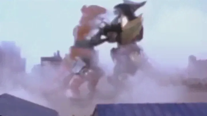 Mmpr all Dragonzord vs tyrannosaurus dinozord fights